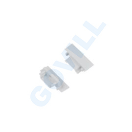 TOPMET 76990040 LED profil végzáró Groove lyukas szürke